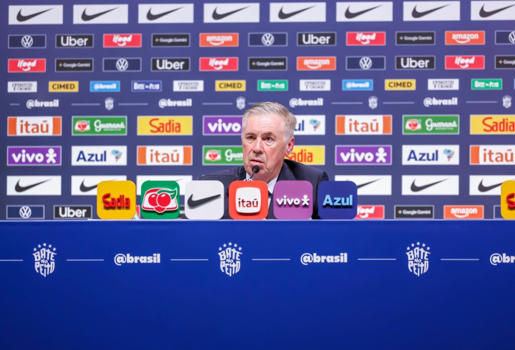 Ancelotti anuncia convocação da Seleção Brasileira para amistosos