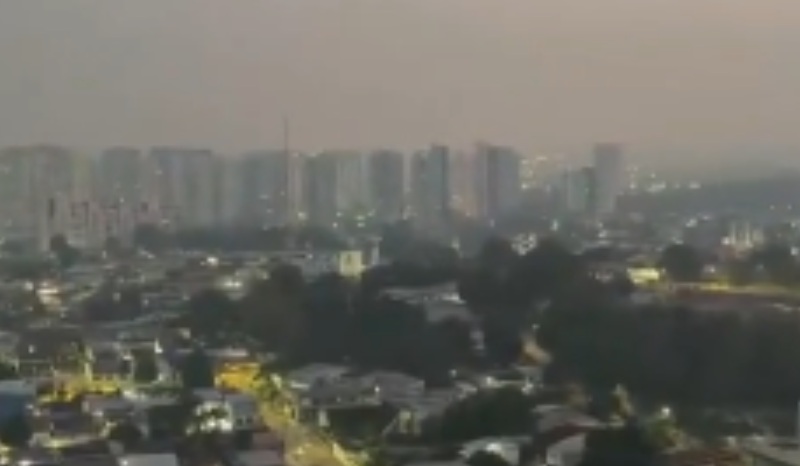 Fumaça volta a cobrir Manaus e qualidade do ar fica comprometida