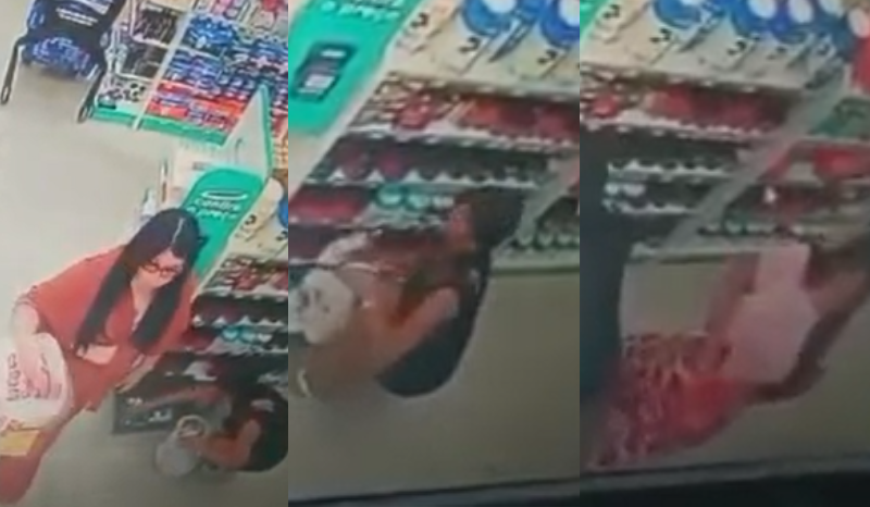 Câmeras flagram furto realizado por mulheres em drogaria de Manaus