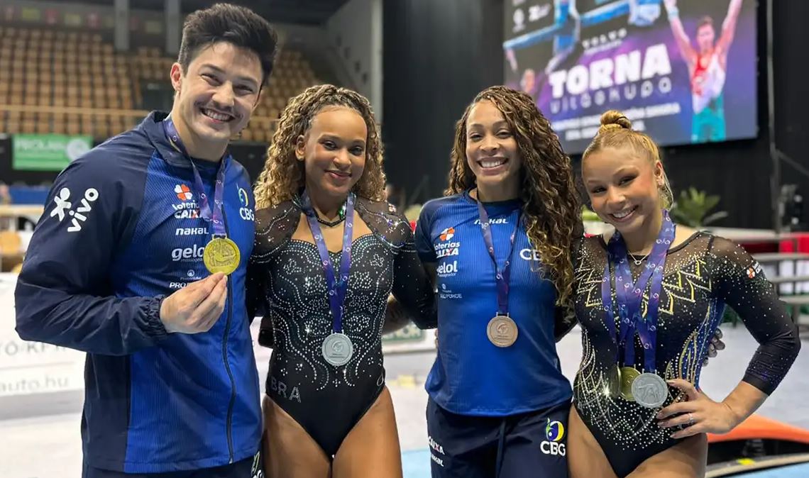 Brasil brilha na Copa do Mundo de Ginástica com mais cinco medalhas