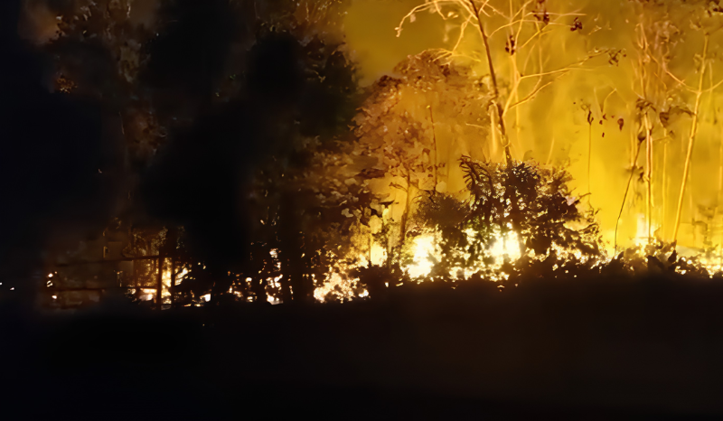 Incêndio em lixão se espalha e ameaça madeireira e residências em Maués