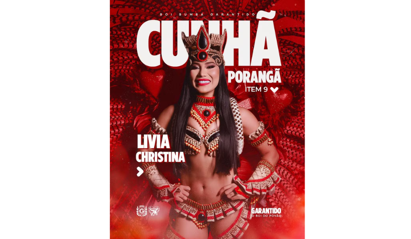 Lívia Christina assume como nova cunhã do Garantido em Parintins
