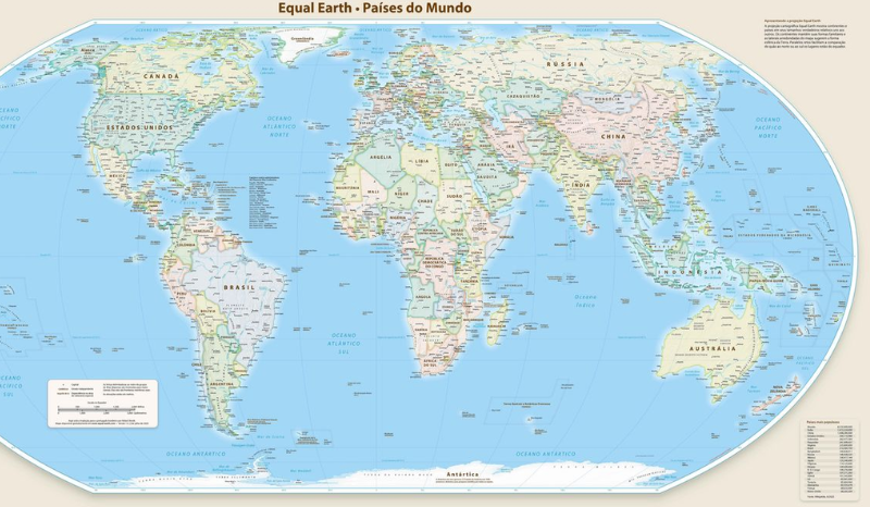 ONU Corrige Representação de Continentes no Mapa-Múndi
