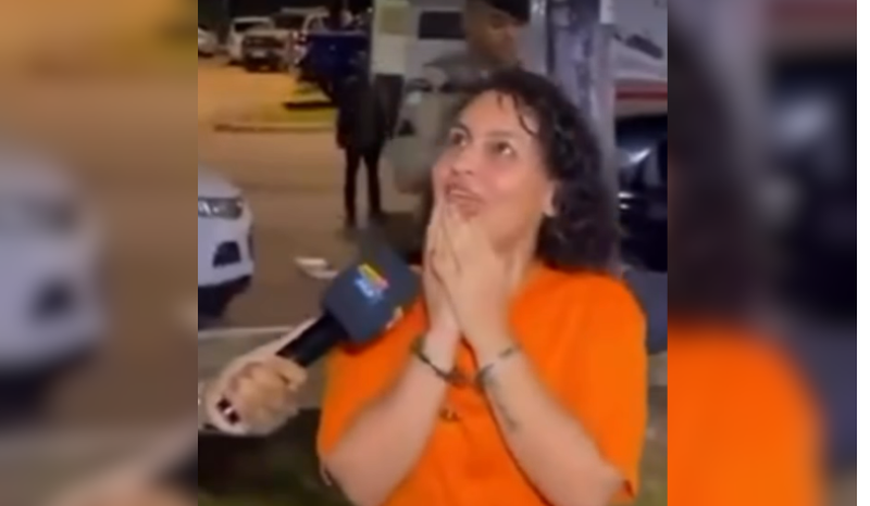 Mulher deixa unidade prisional e reage ao voltar a ver a rua em vídeo