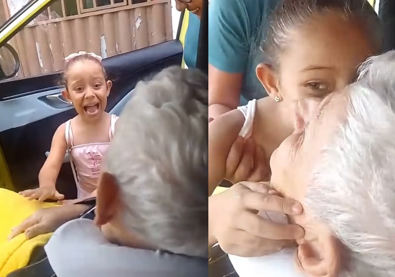 Menina reencontra bisavó após 29 dias e emoção toma conta do momento