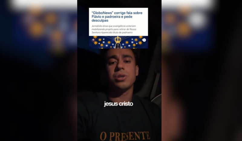 Nikolas Ferreira nega postagem ofensiva e comenta polêmica sobre Nossa Senhora Aparecida