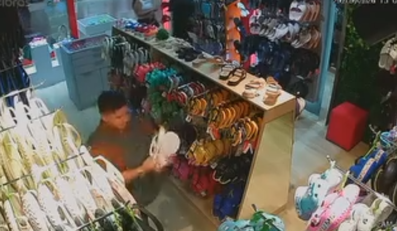 Furto de calçados em shopping de Manaus gera prejuízo superior a R$ 7 mil