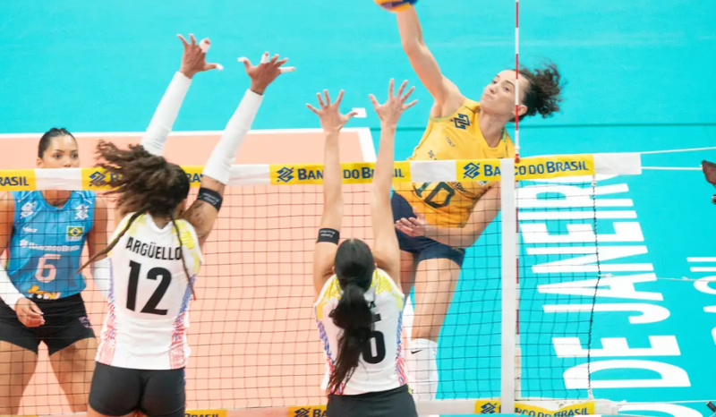 Brasil inicia Sul-Americano de Vôlei Feminino com vitória sobre a Venezuela