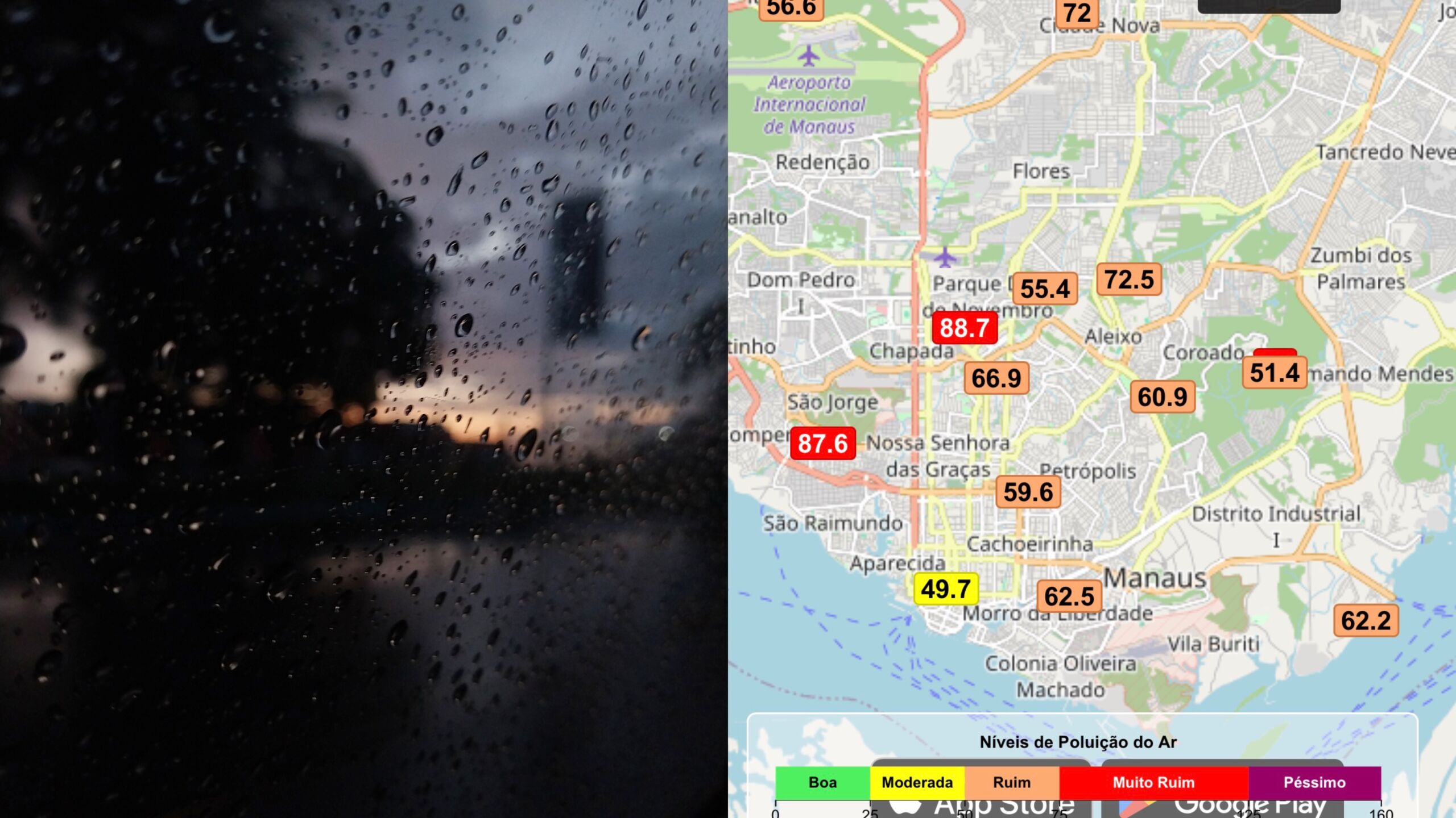 Chuva em Manaus melhora o ar, mas poluição ainda é motivo de preocupação