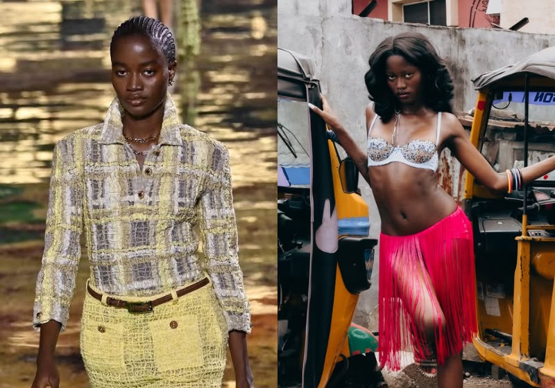 Modelo da Nigéria brilha na passarela da Chanel em Paris; Confira!