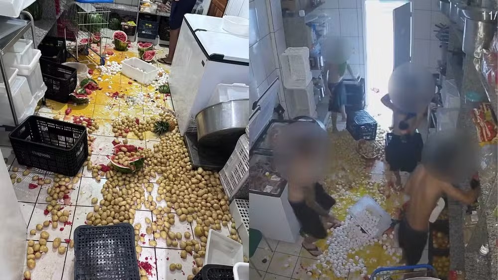 Adolescentes invadem escola e destroem 400 ovos da merenda escolar
