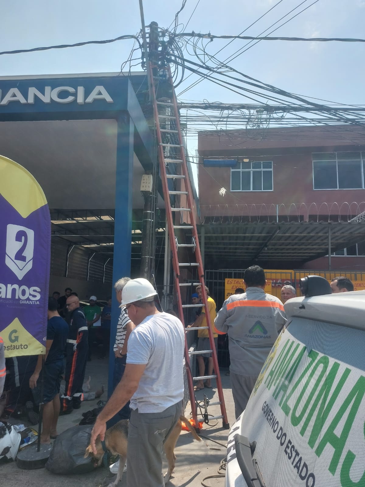 Trabalhador da Âmbar Energia sofre descarga elétrica em Manaus