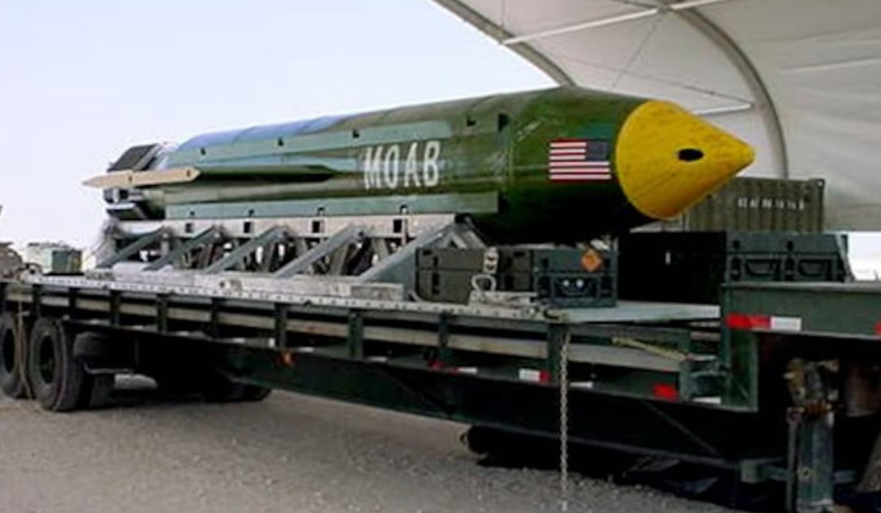 EUA planejam usar a 'mãe de todas as bombas' contra o Irã