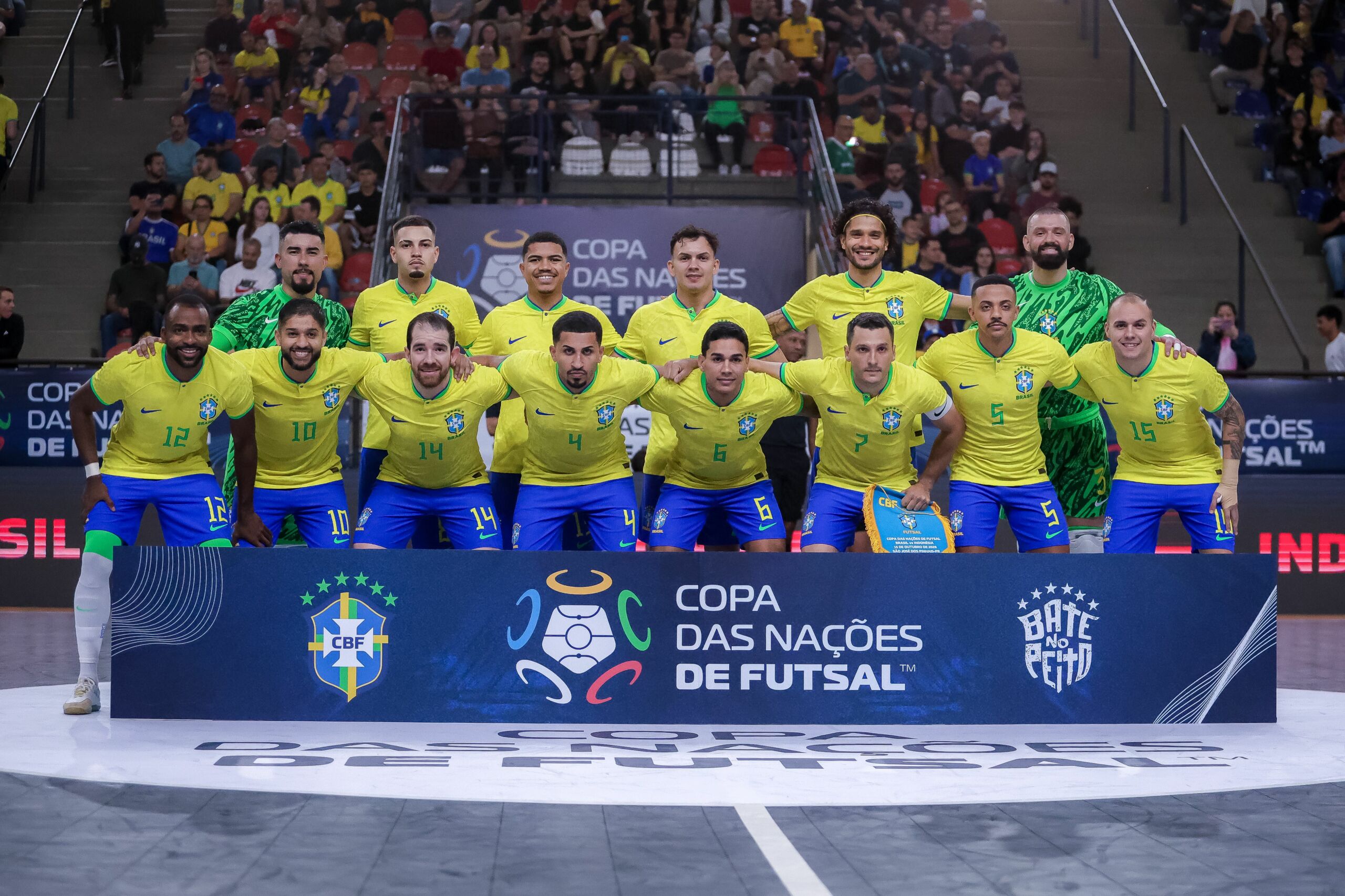 Brasil enfrenta Japão na semifinal da Copa das Nações de Futsal