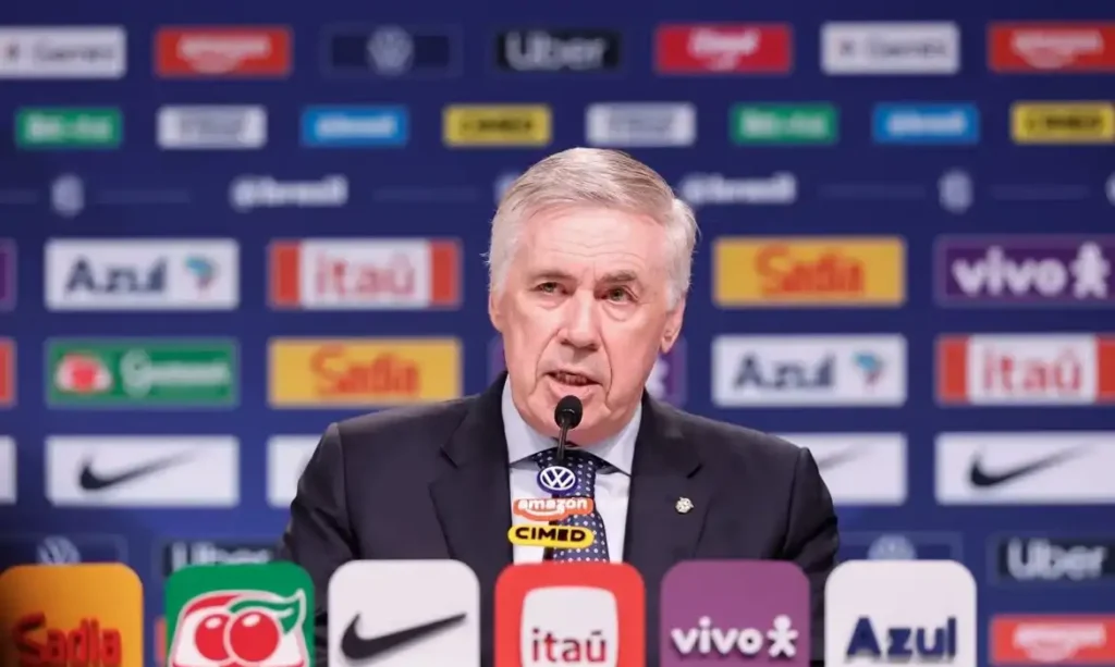 Ancelotti convoca 26 jogadores para amistosos da seleção brasileira