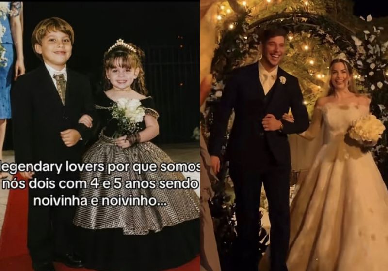 Daminha e pajem em casamento infantil se reencontram e se casam 20 anos depois