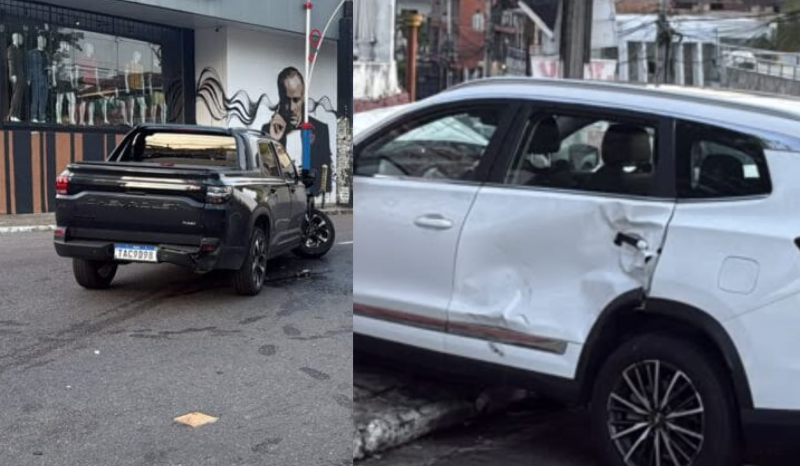 Acidente entre veículos deixa quatro pessoas feridas em Adrianópolis
