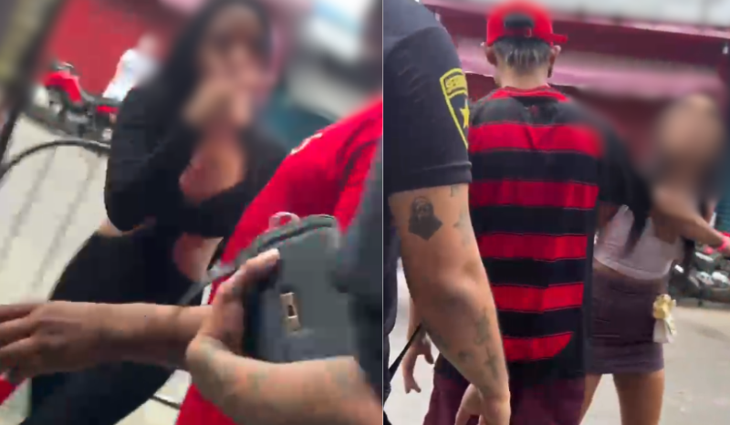 Vídeo mostra confusão entre mulheres e funcionários em bar de Manaus