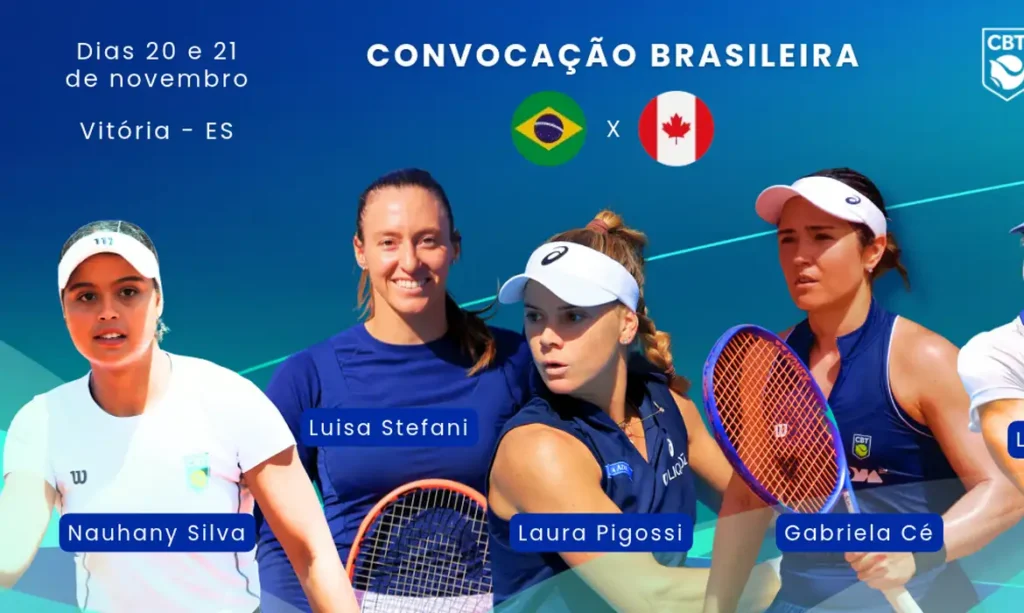 Seleção feminina de tênis representará o Brasil na Billie Jean King Cup