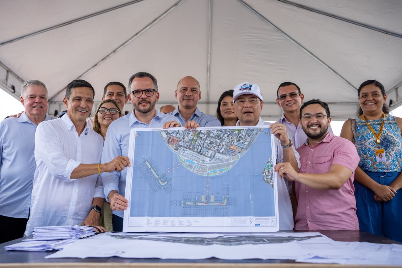 Instalada primeira estaca do novo Porto da Manaus Moderna em Manaus