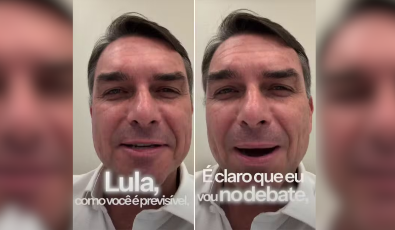 Flávio Bolsonaro confirma participação em debate entre presidenciáveis