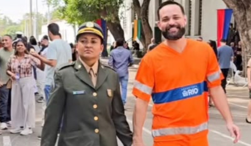 Gari emociona ao prestigiar formatura da esposa no Exército