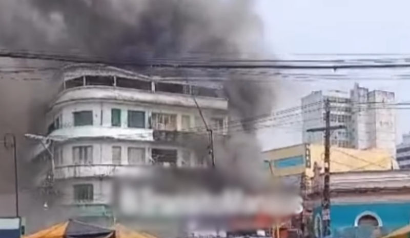 Incêndio atinge restaurante El Shaday no Centro de Manaus