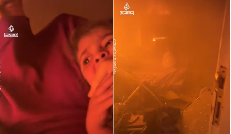 Jornalista salva menina de 3 anos em apartamento em chamas na Gaza