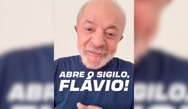 Lula insiste em desafio a Flávio Bolsonaro sobre sigilos bancários e telefônicos