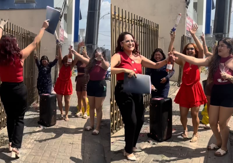 Mulher celebra divórcio com festa surpresa em Araguaína; vídeo viraliza