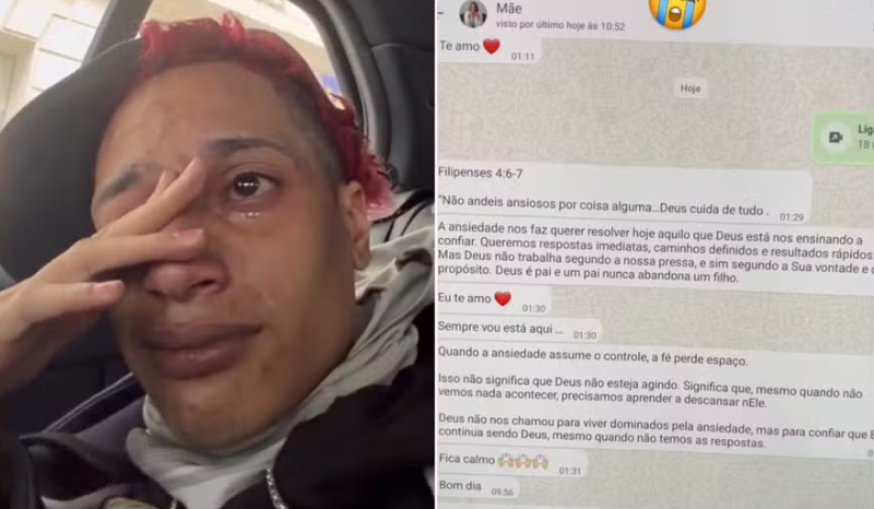 Rapper Oruam se emociona na Europa após prisão da mãe e irmão no Brasil