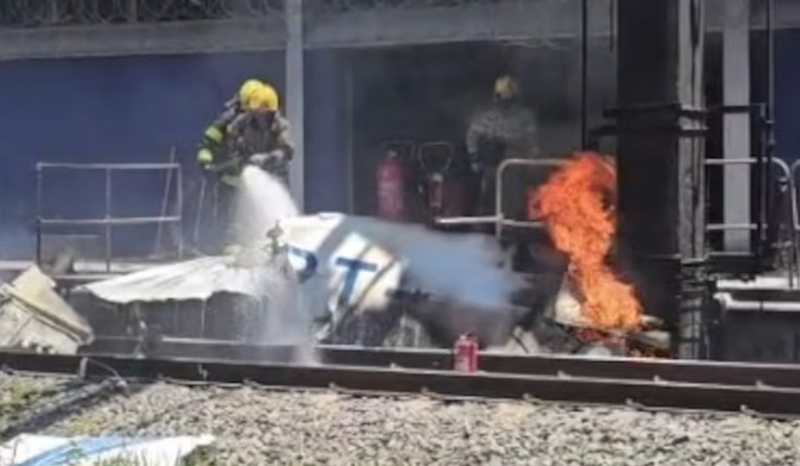 Piloto morre após queda de avião no pátio da Estação São Gabriel em BH