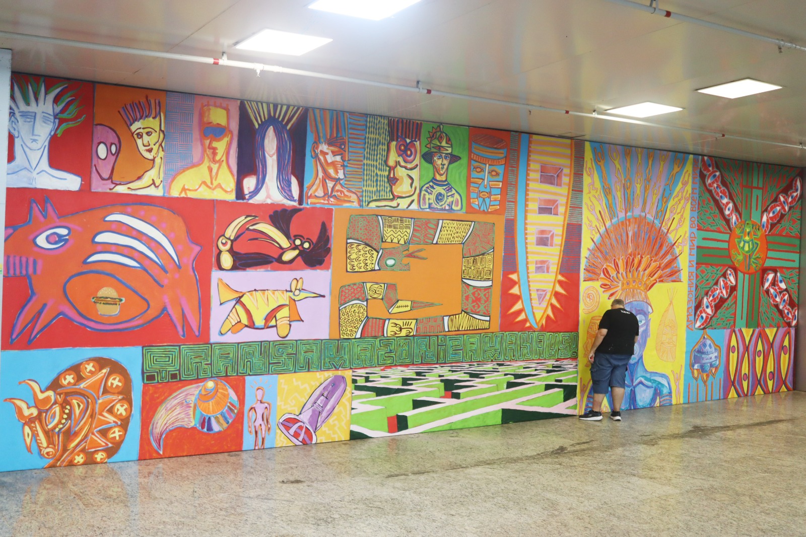 Arte de Turenko Beça transforma Aeroporto de Manaus com visão amazônica