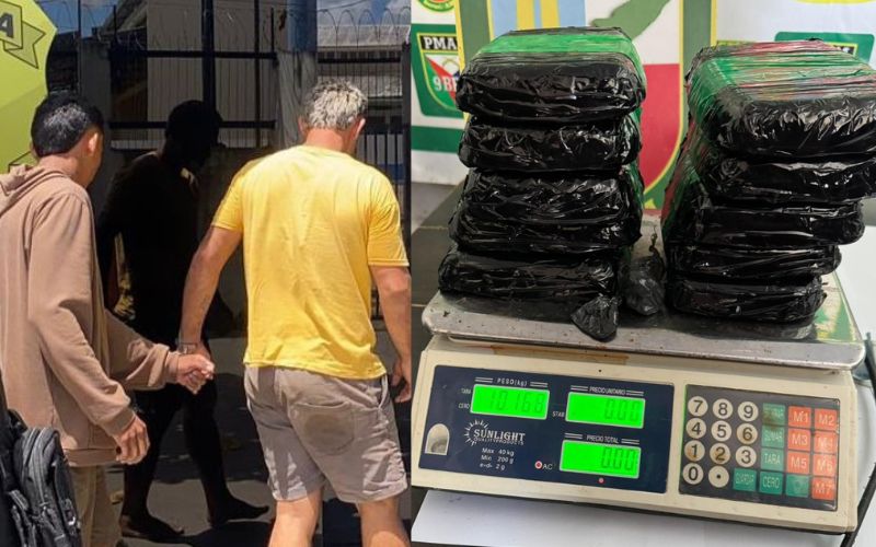 Dois homens são presos com 10 kg de oxi na zona rural de Beruri