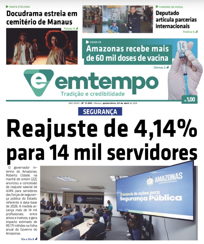 Jornal Em Tempo – quinta-feira, 23 de abril de 2026