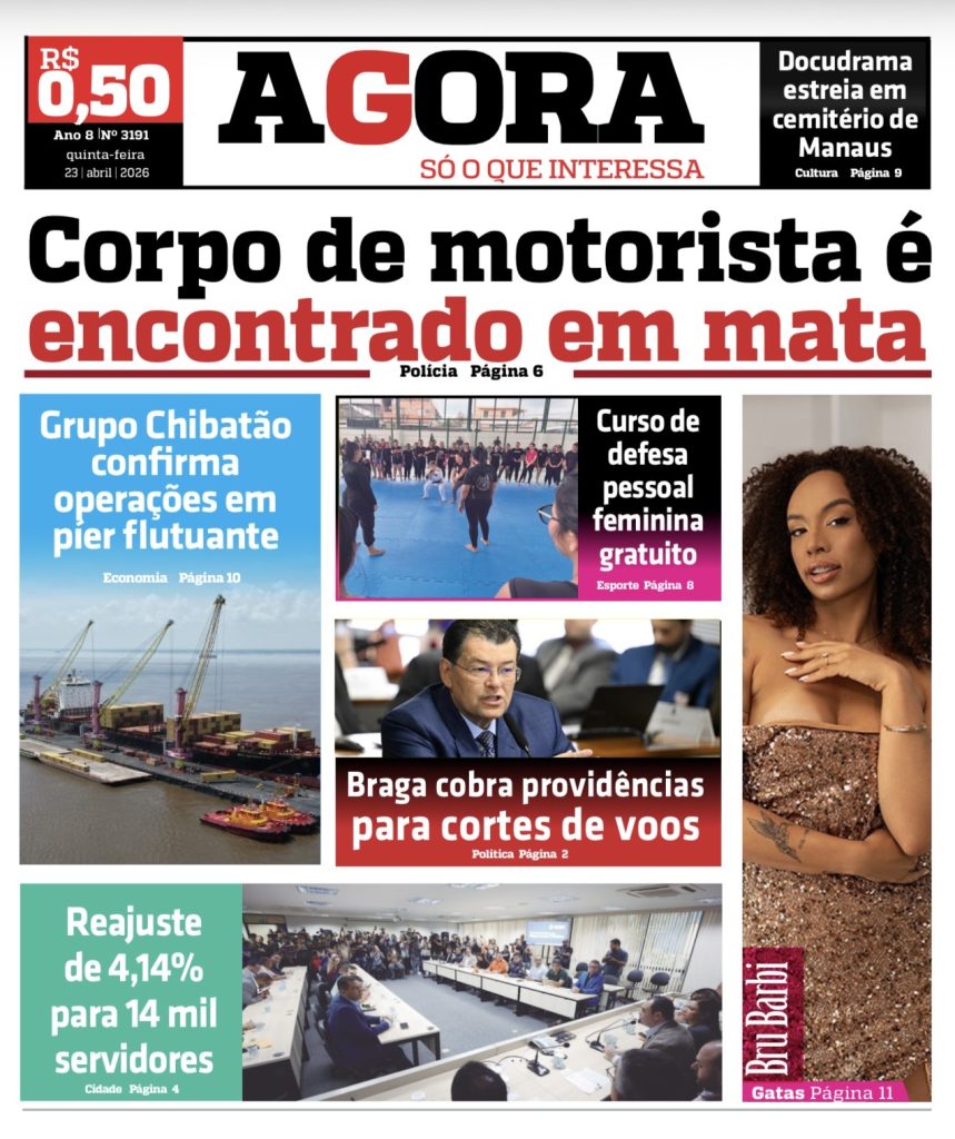 Edição do Jornal AGORA de 23 de abril de 2026 disponível para download
