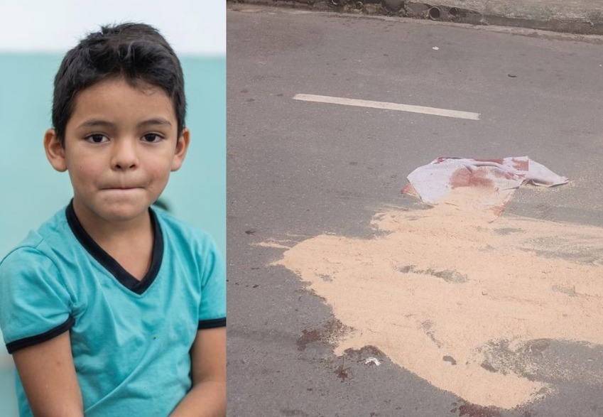 Aluno de 7 anos morre atropelado em frente à escola municipal em Manaus
