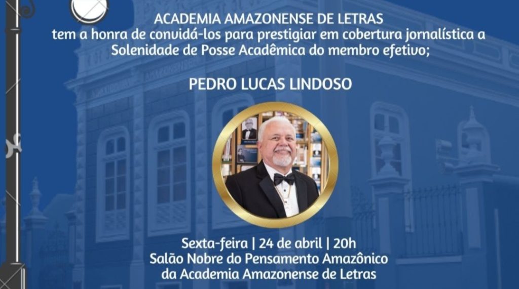 Pedro Lucas Lindoso toma posse na Academia Amazonense de Letras
