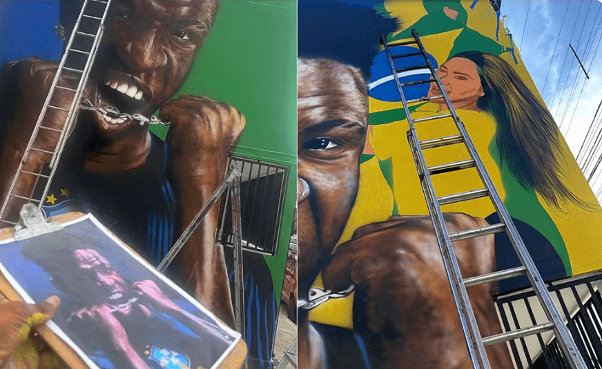Imagem de Virginia Fonseca é apagada de mural em Pouso Alegre para Copa