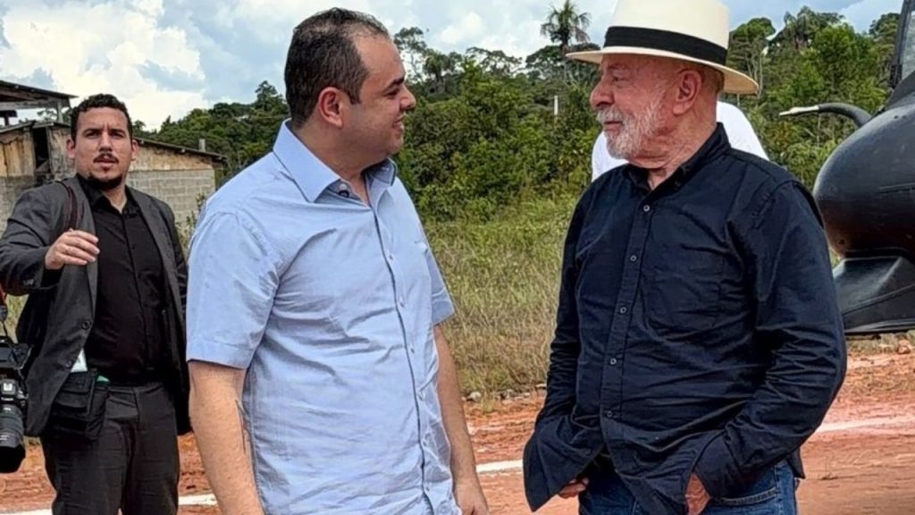 Governador Roberto Cidade recebe Lula em visita ao Amazonas