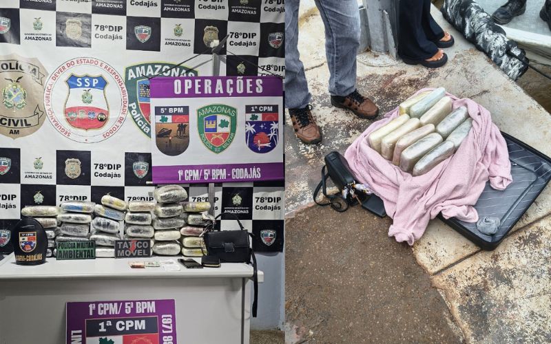 Apreendidos 30 kg de maconha tipo skunk em operação no porto de Codajás