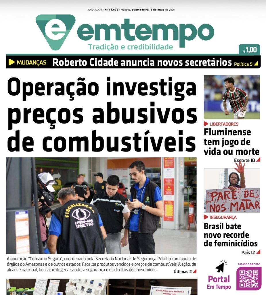 Jornal Em Tempo – quarta-feira, 6 de maio de 2026