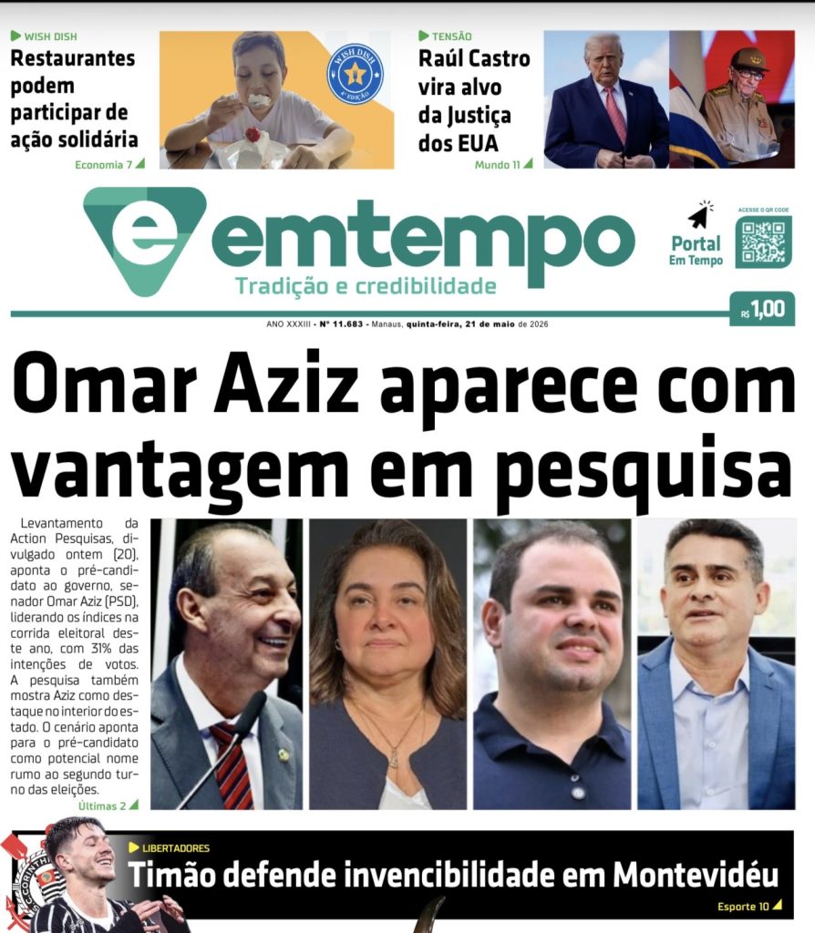 Jornal Em Tempo de 21 de maio de 2026 está disponível para download