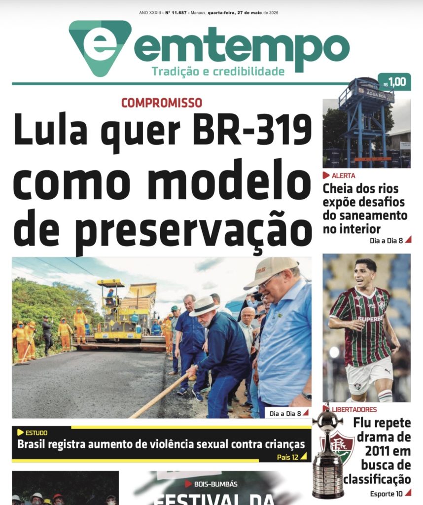 Jornal Em Tempo – quarta-feira, 27 de maio de 2026