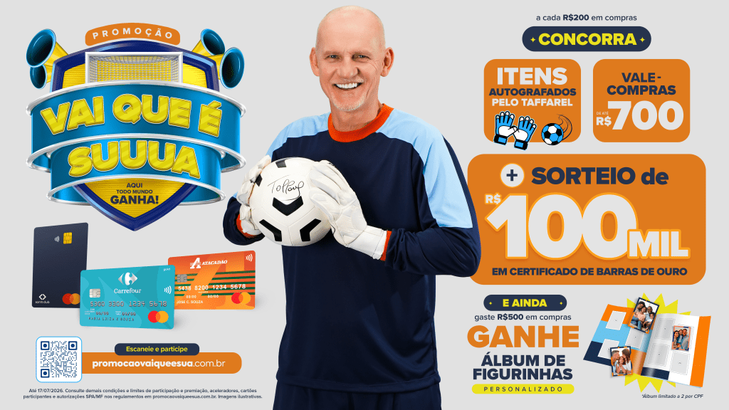 Banco Carrefour lança promoção 'Vai que é Sua' para clientes de três cartões