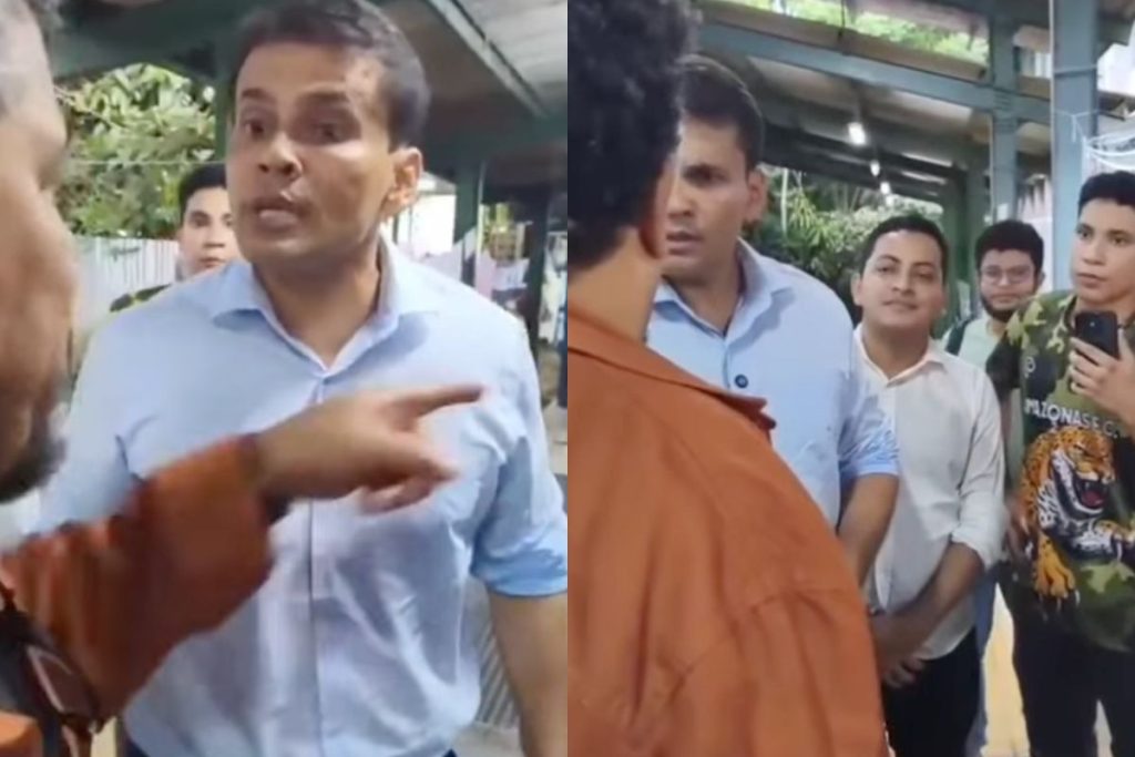 Vereador Coronel Rosses se envolve em discussão na Ufam com professor e alunos