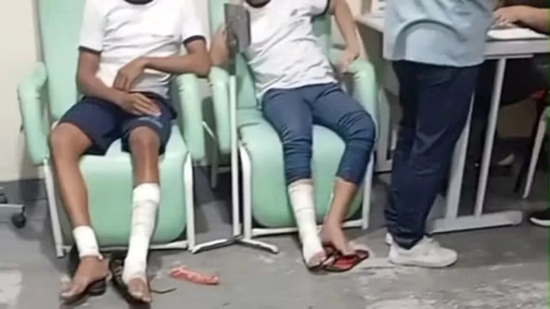 Bomba caseira explode em escola de Belford Roxo e fere oito alunos