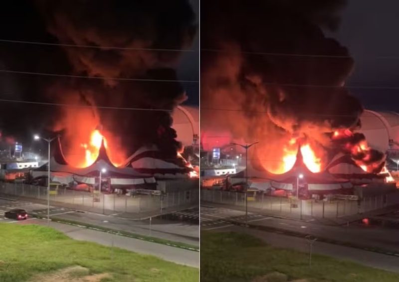 Incêndio destrói circo do humorista Tirullipa em Natal