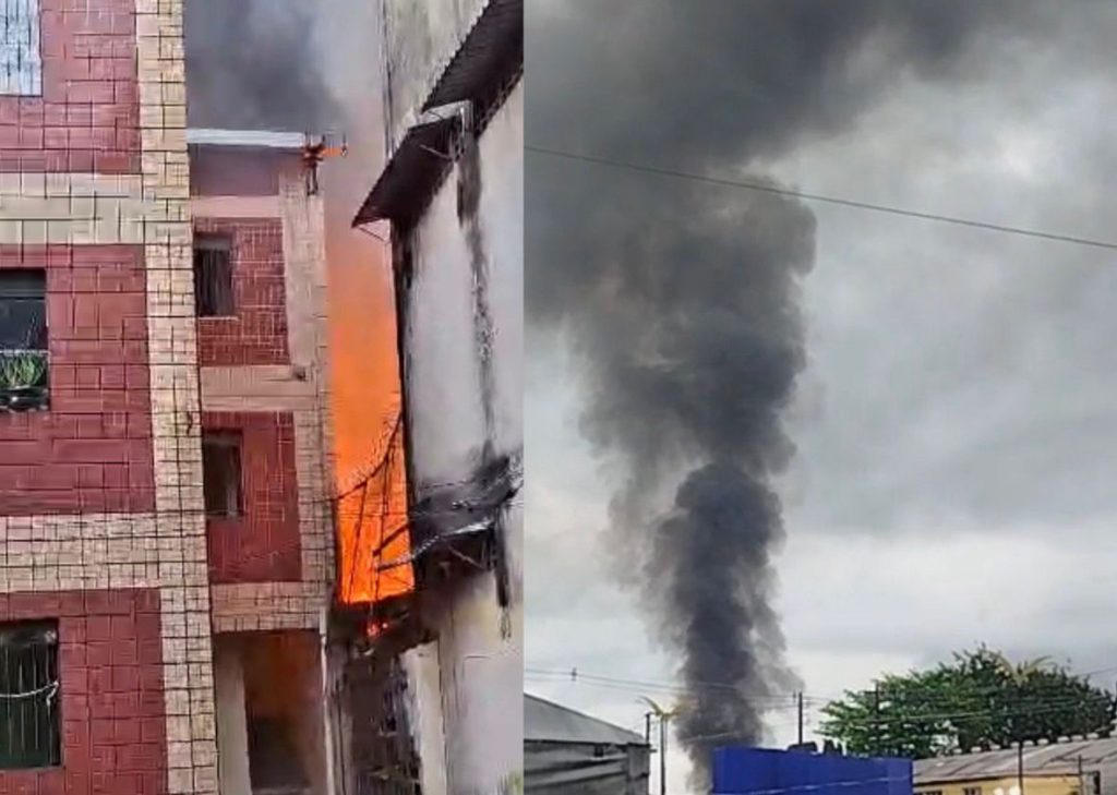 Incêndio atinge comunidade de palafitas no bairro São Jorge em Manaus