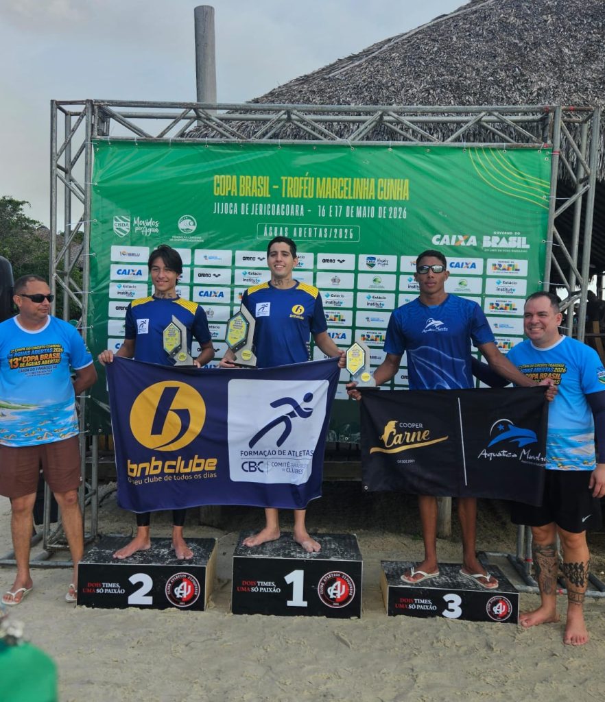 Pedro Marinho conquista três pratas na Copa Brasil de Águas Abertas